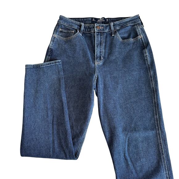 Hollister Denim - Hollister Ultra High Rise Mom Jeans Women’s 7R Cotton Blue Denim Retro 90s